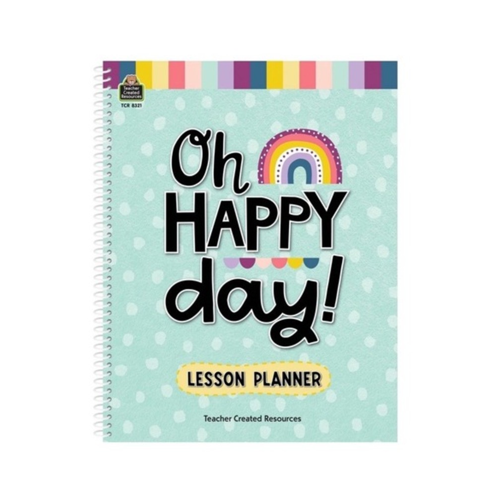 Teacher Created Resources Oh Happy Day Lesson Planner 340 Stickers TCR 8321 Mint